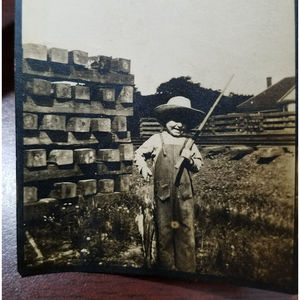 Boy Stringer Fish Fishing Pole Overalls Pearl River Byram Ms. Mississippi Photo